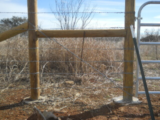 Fence Post Diagonal Wire Bracing
