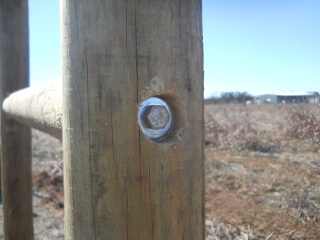 Fence Post System Cross Piece Bolt