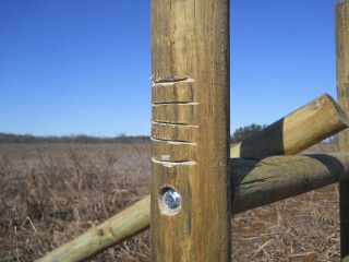 Fence Post System Cross Piece Notches
