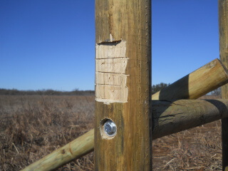 Fence Post System Cross Piece Notches Chiseled