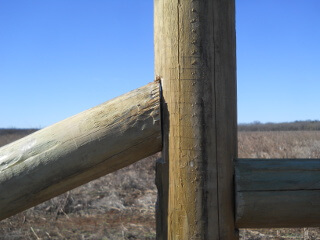 Fence Post System Diagonal Cross Piece