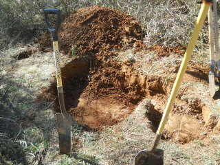 Big Rocks Where Post Hole Digging