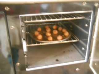 Cookies in the Wood Burning Stove Oven