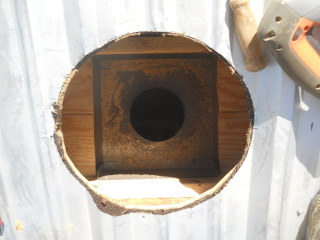 Stove Pipe Base Form Roof Hole
