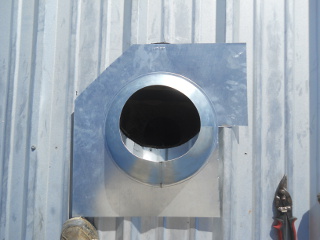 Stove Pipe Collar Cut to Form
