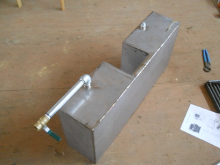 Preparing Wood Burning Stove Water Warming Tank